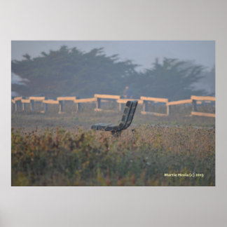 Poster Banc avec vue