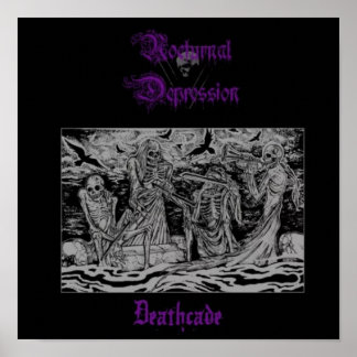 Poster Bande Black metal Debout thrash lourd Goth Album