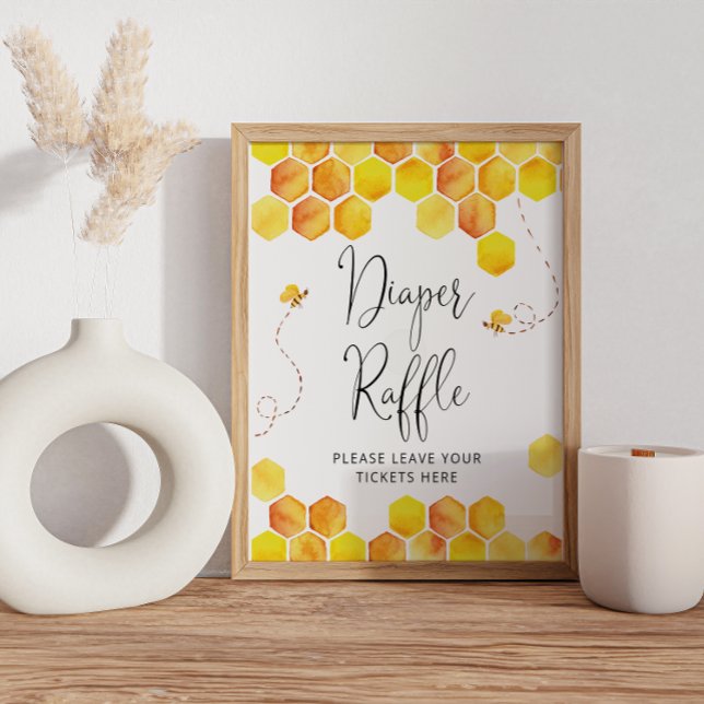 Poster Bande de baby shower d'abeilles (Créateur téléchargé)