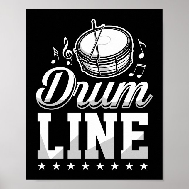 Poster Bande de repérage de drumline (Devant)