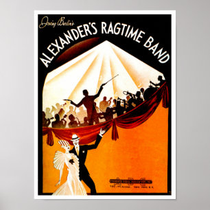 Poster Bande de temps de chiffon d'Alexanders d'Irving