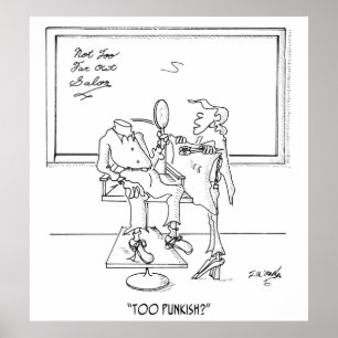 Poster Bande dessinée 1465 de coiffure