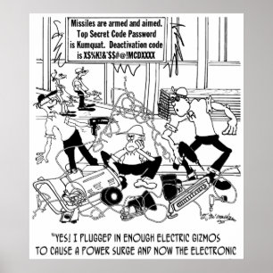 Poster Bande dessinée 7308 de surtension