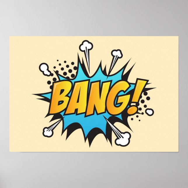 Poster Bande dessinée Bang (Devant)