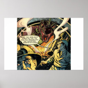 Poster Bande dessinée d'horreur d'âge d'or BD d'horreur