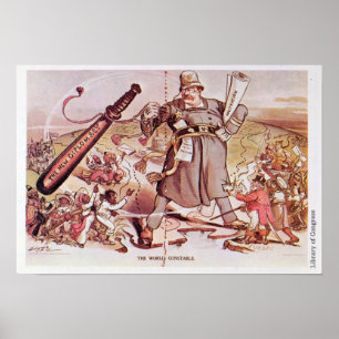 Poster Bande dessinée du Président Roosevelt
