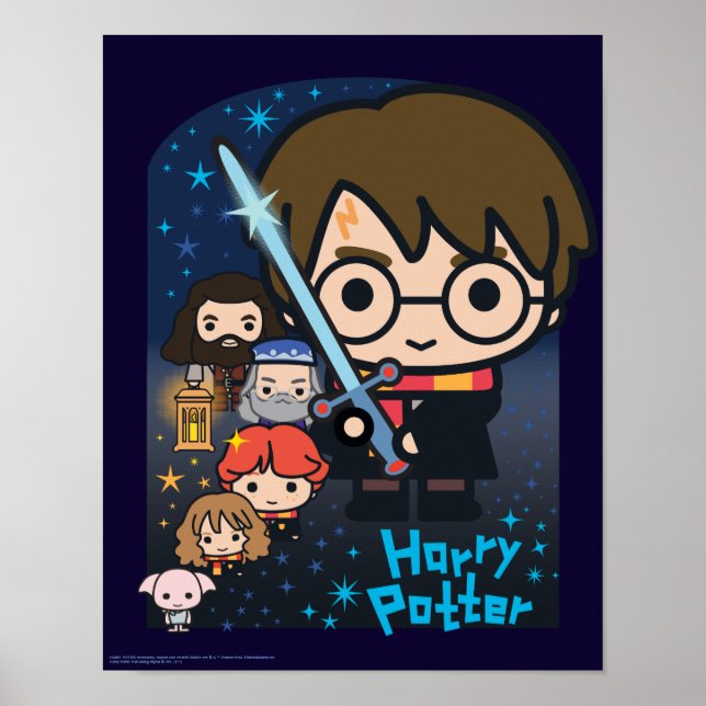 Poster Bande dessinée Harry Potter Chambre des Secrets Gr (Devant)
