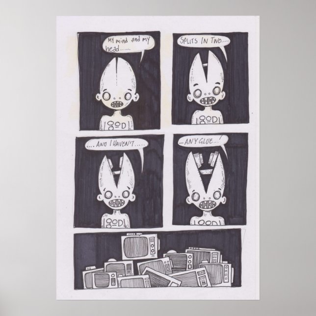 Poster bande dessinée originale (Devant)