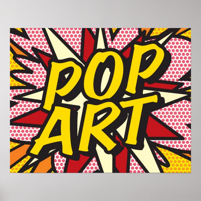 Poster Bande dessinée POP ART (Devant)