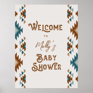 Poster Banderole de bienvenue pour Baby Shower Sud-Ouest