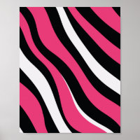 Bandes de zèbre rose et noir