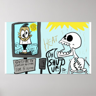 Poster Bandes dessinées d'Erica Crooks : Canicule estival