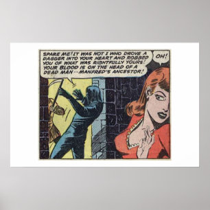 Poster Bandes dessinées d'horreur de l'âge d'or Bandes