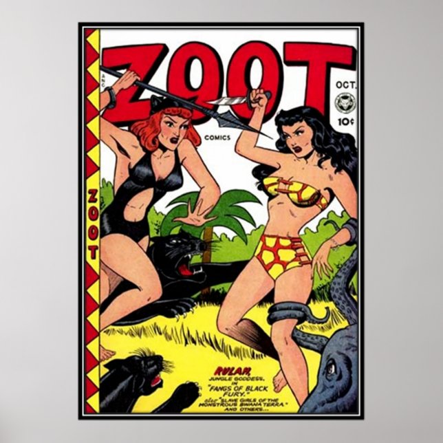 Poster bandes dessinées vintages - (Devant)