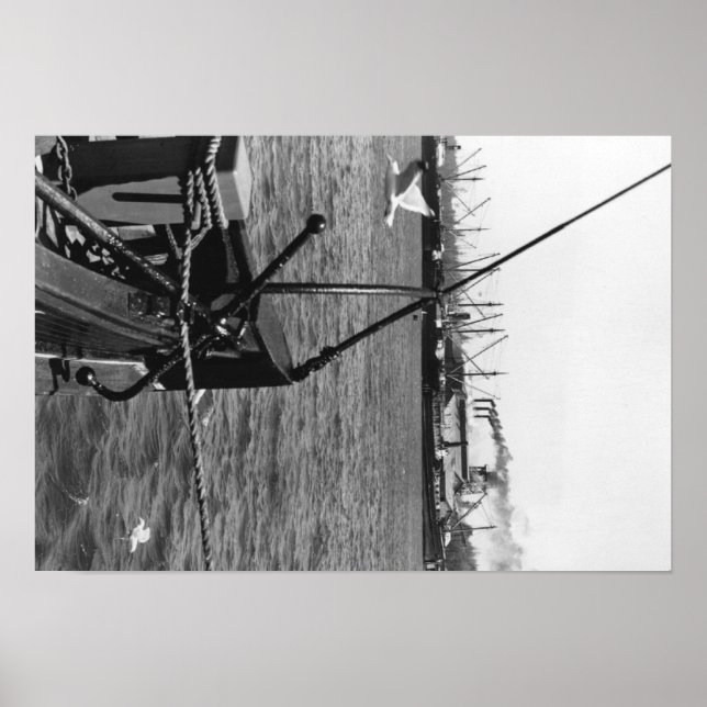 Poster Bandon, Oregon Harbour View et bateaux Photographi (Devant)