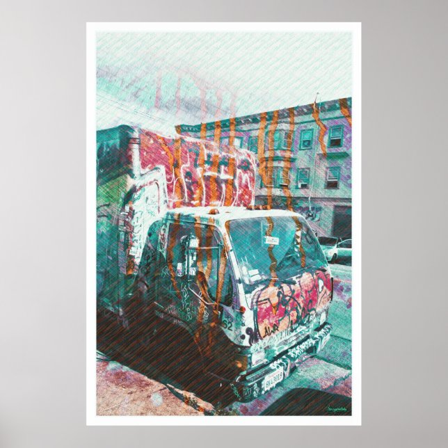 Poster Bang de Camion-A-Licious ( graffiti Love ) (Devant)