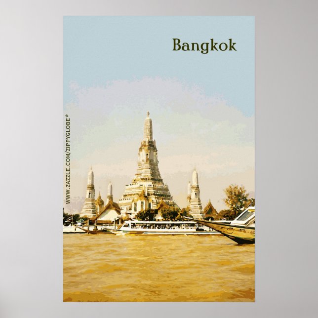 Poster Bangkok, Thaïlande (Devant)