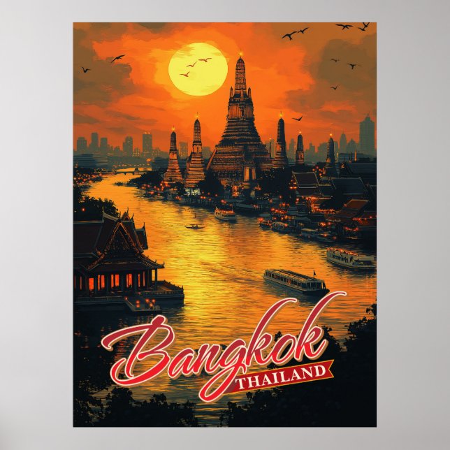 Poster Bangkok, Thaïlande (Devant)