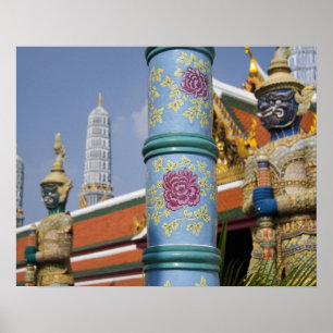 Poster Bangkok, Thaïlande. Grand Palais de Bangkok 2