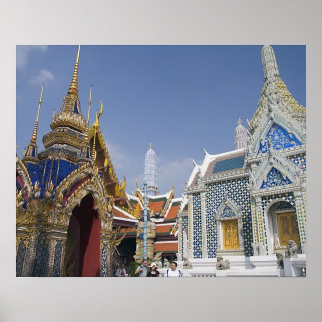 Poster Bangkok, Thaïlande. Le Grand Palais de Bangkok (Devant)