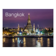 Bangkok Wat Arun Sunset BKK Thaïlande Souvenir