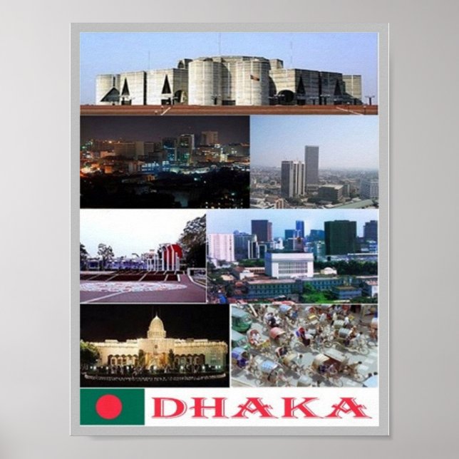 Poster Bangladesh - Dhaka - (Devant)