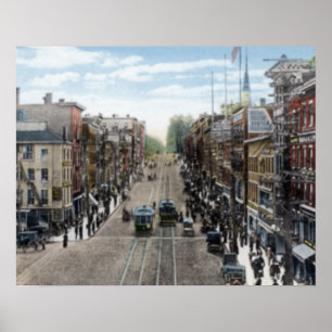 Poster Bangor Maine Main Street