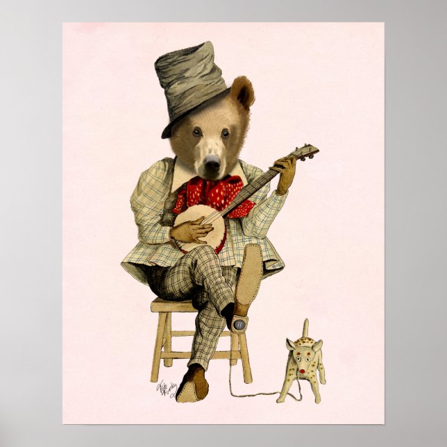 Poster Banjo Bear (Devant)