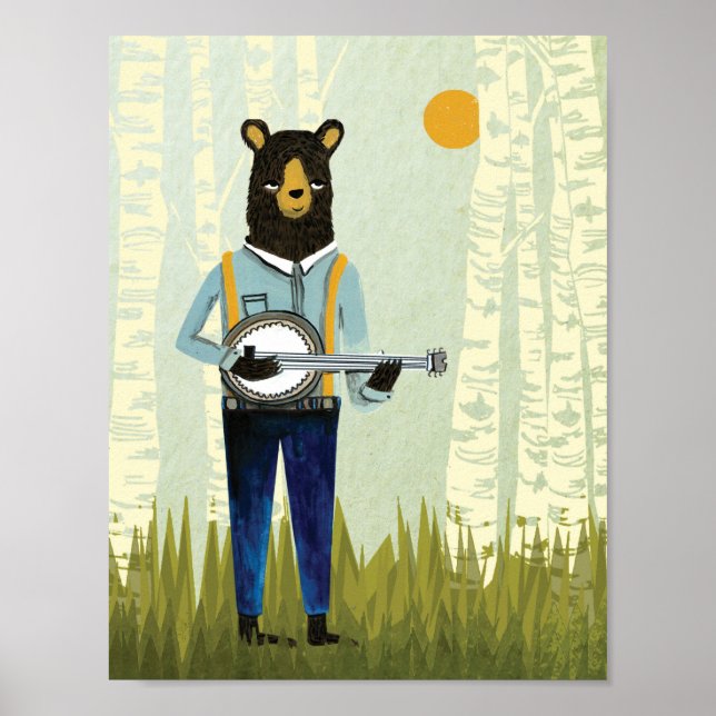 Poster Banjo Bear - Version originale (Devant)