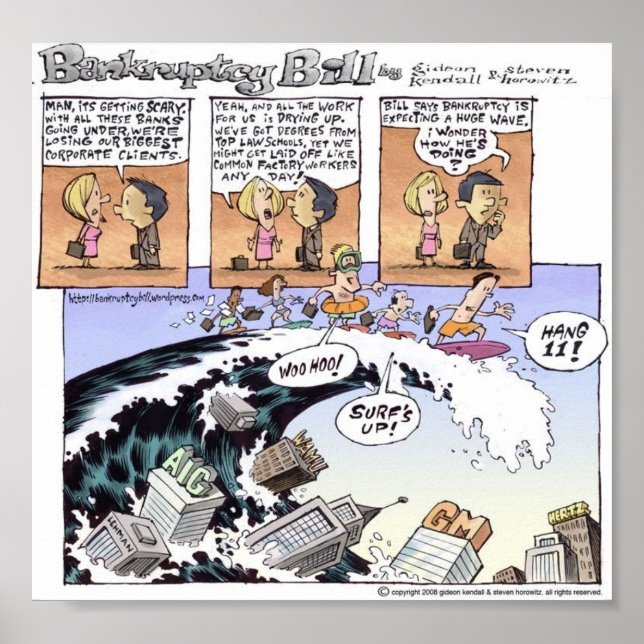 Poster - Bankruptcy Surfing (Vorne)