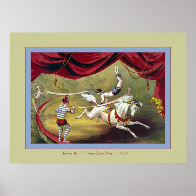 Poster Banner Act ~ Cirque Vintage (Devant)
