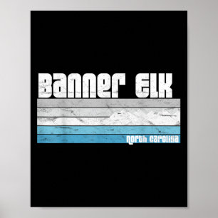 Poster Banner Elk Caroline du Nord Nc Caroline du Nord Sk