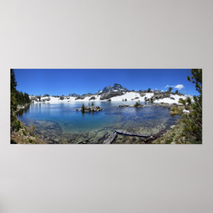Poster Banner Peak et un lac de montagne - Sierra Nevada
