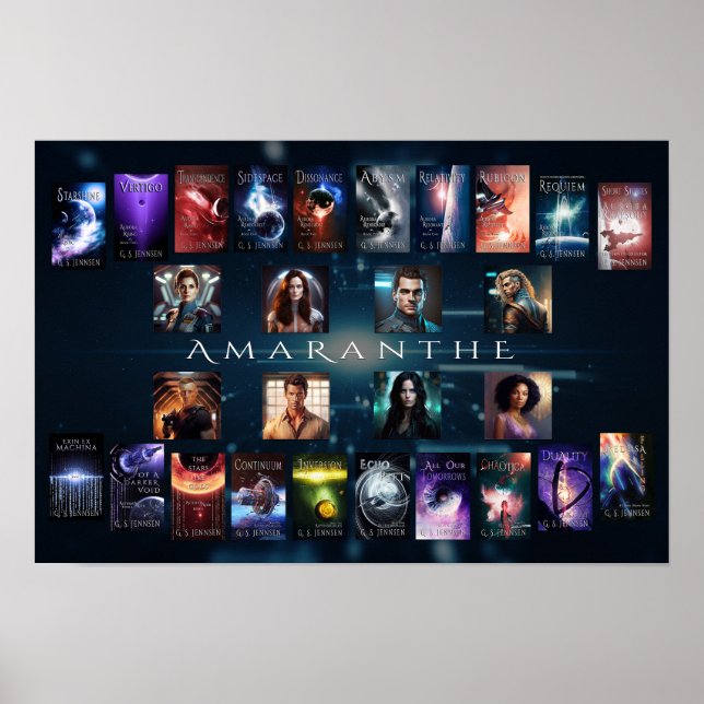 Poster Bannière Amaranthe - 1,5 pi x 1 pi (Devant)