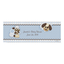 Bannière baby shower Chiot