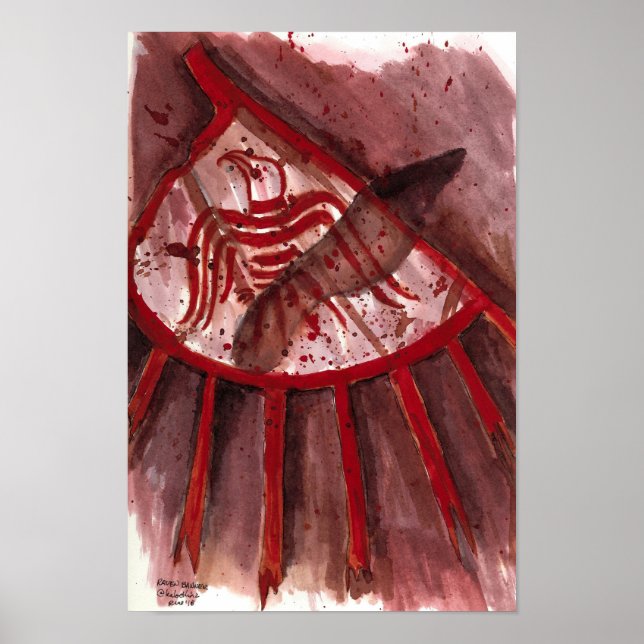 Poster Bannière Corbeau (Devant)