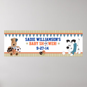 Poster Bannière de Baby shower pour marionnettes étoilées
