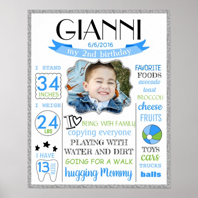 Poster Bannière de l'affiche de la fête du 2e anniversair (Devant)