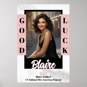 Poster Bannière de porte de spectacle de glace de marbre
