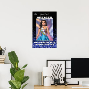 Poster Bannière de porte personnalisée Royal Glitter Glit