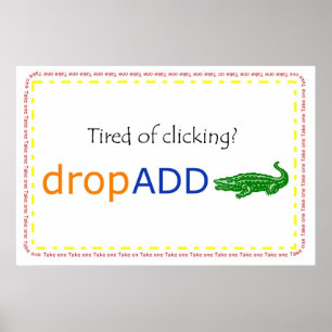 Poster bannière de promo de dropADD