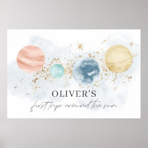 Poster Bannière de toile de fond Premier tour autour du S