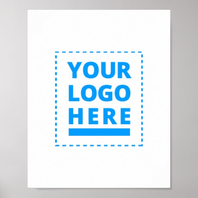 Poster Bannière de votre texte ou logo ici customisé (Devant)