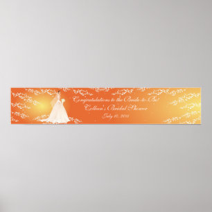 Poster Bannière Fête des mariées tendance