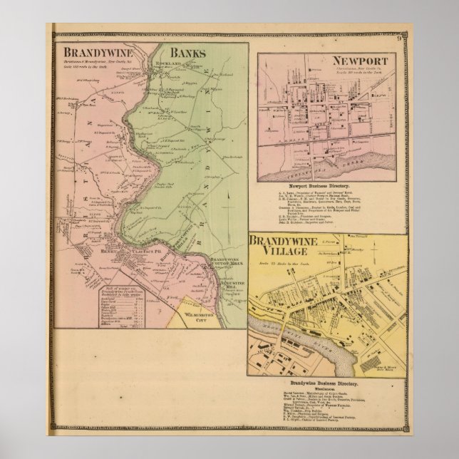 Poster Banques de Brandywine (Devant)