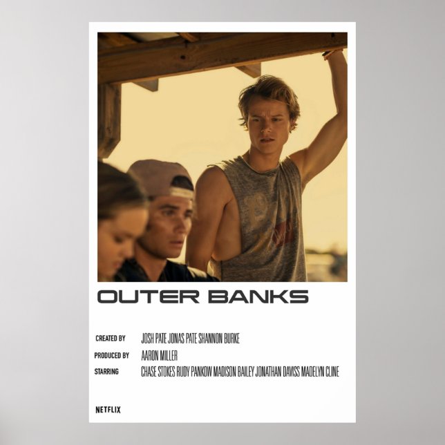 Poster Banques extérieures Conception minimale (Devant)