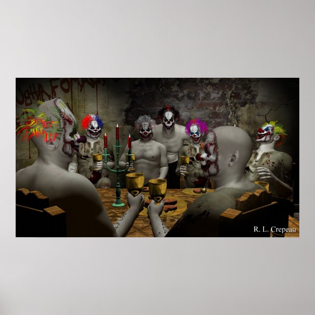 Poster Banquet du clown malin (Devant)