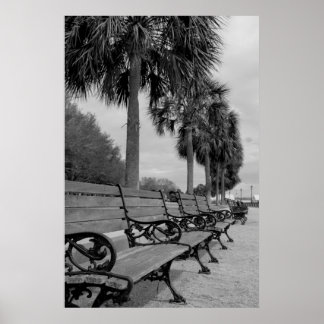 Poster Banquettes du front de mer B/W