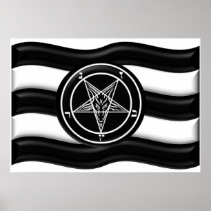 Poster Baphomet Pride Flag