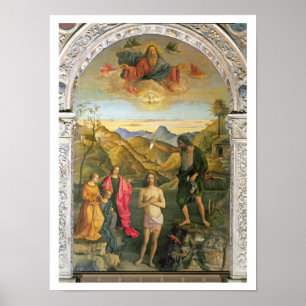 Poster Baptême du Christ, Saint Jean Altarpiece